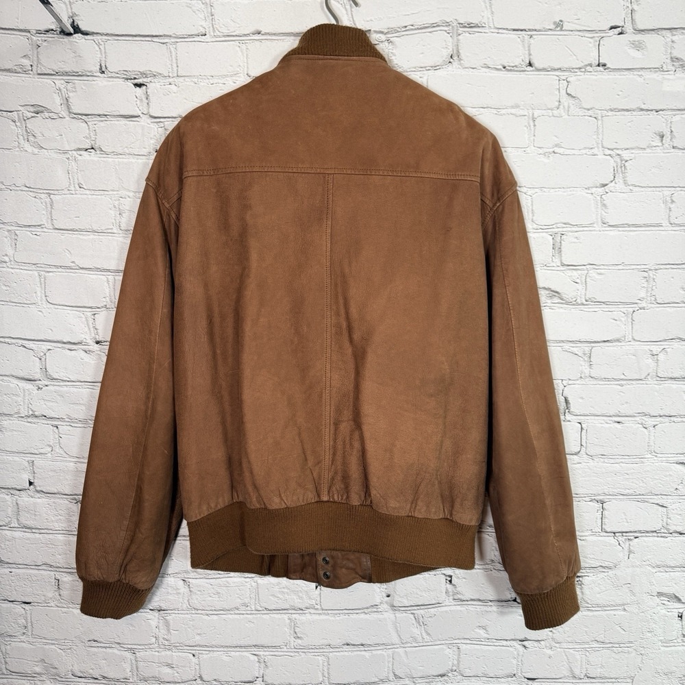 Wilsons‎ Adventure Bound Originals Brown Soft Leather Bomber Jacket Men's XL - Picture 2 of 16